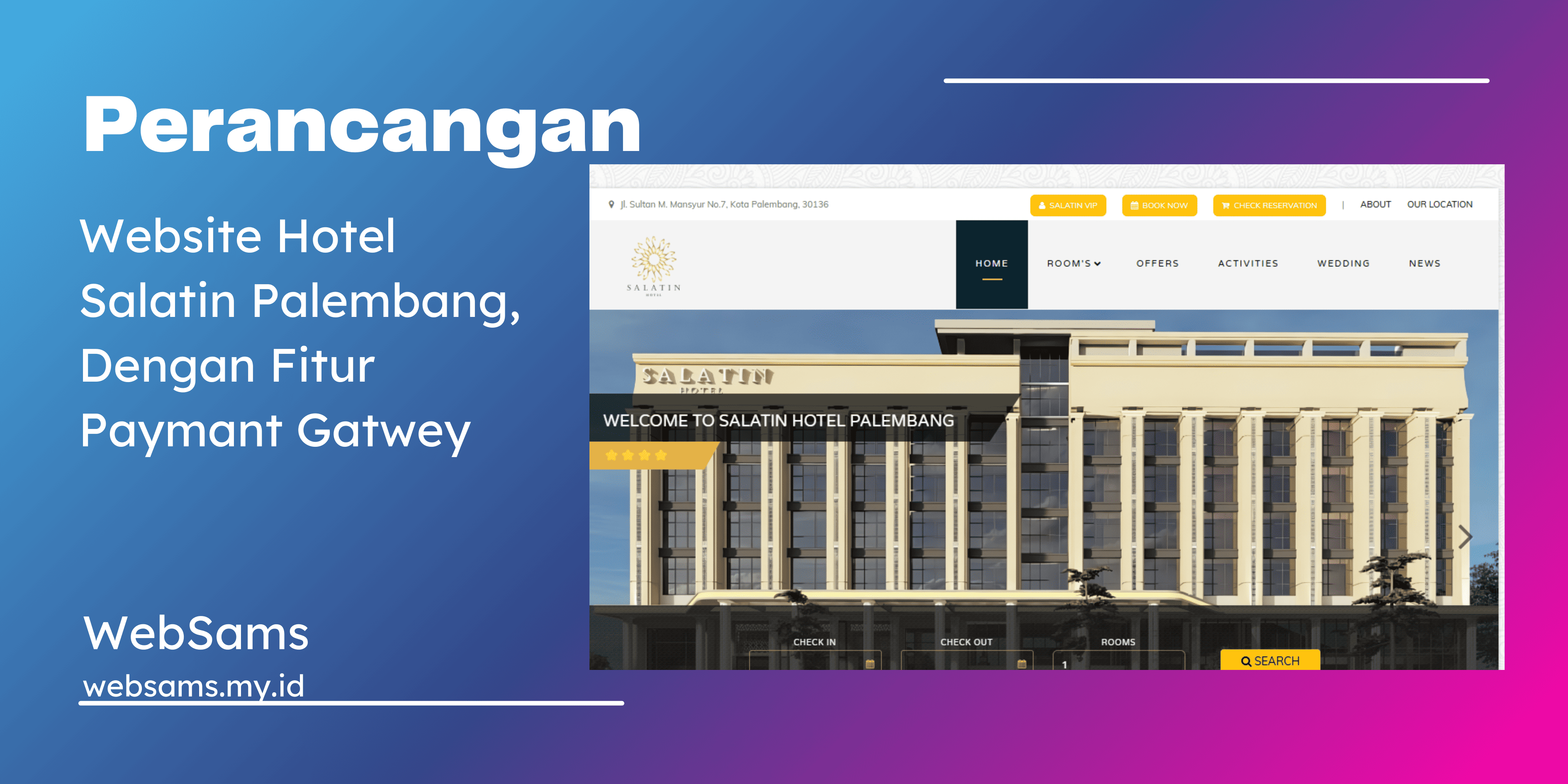 Perancangan WEBSITE Salatin Hotel Palembang